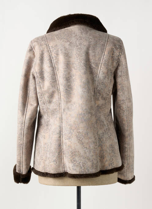 Manteau court beige FASHION S.A pour femme