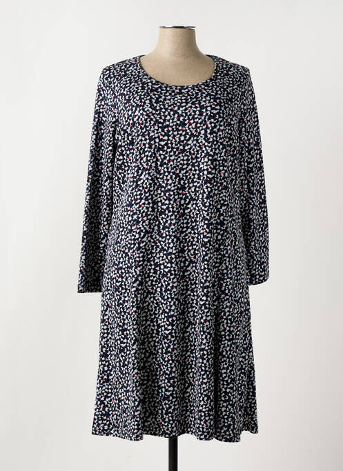 Robe mi-longue bleu FRANCE RIVOIRE pour femme