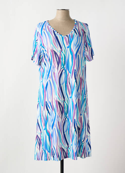 Robe mi-longue bleu I.ODENA pour femme