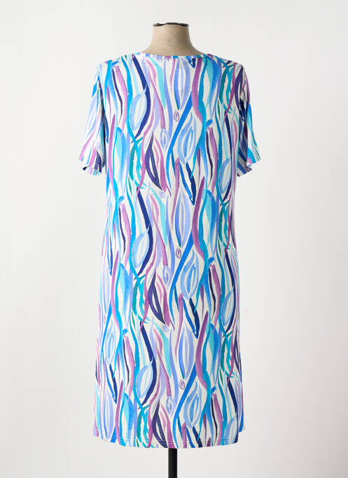 Robe mi-longue bleu I.ODENA pour femme