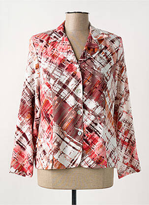 Chemisier coupe cintrée manches longues rouge DESAIVRE femme