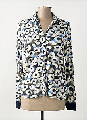 Chemisier coupe cintrée manches longues blanc FRANK WALDER femme