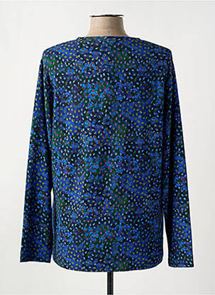 Pull tunique stretch manches longues bleu AGATHE & LOUISE femme