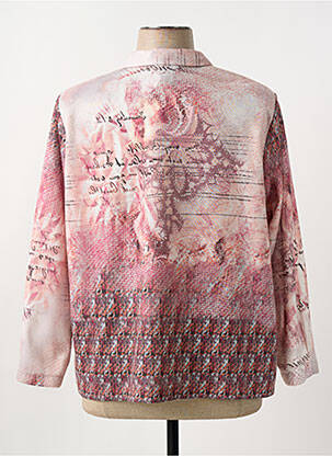 Veste casual coupe droite rose FRANCE RIVOIRE femme