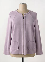 Gilet manches longues manches longues violet FRANK WALDER femme