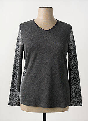 T-shirt manches longues manches longues gris DESAIVRE femme