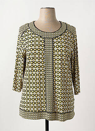 T-shirt manches 3/4 manches 3/4 gris FRANK WALDER femme