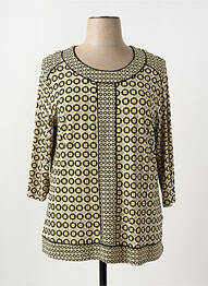 T-shirt manches 3/4 manches 3/4 gris FRANK WALDER femme
