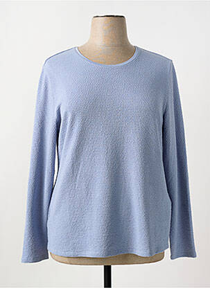 T-shirt manches longues manches longues bleu BARBARA LEBEK femme