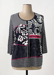 T-shirt bleu FRANK WALDER pour femme seconde vue