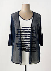 T-shirt bleu FRANK WALDER pour femme seconde vue