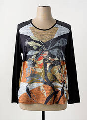 T-shirt noir FRANCE RIVOIRE pour femme seconde vue