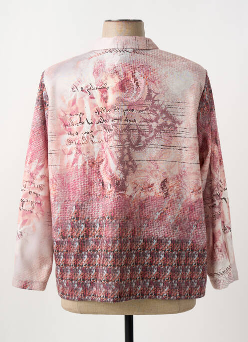 Veste casual coupe droite rose FRANCE RIVOIRE femme