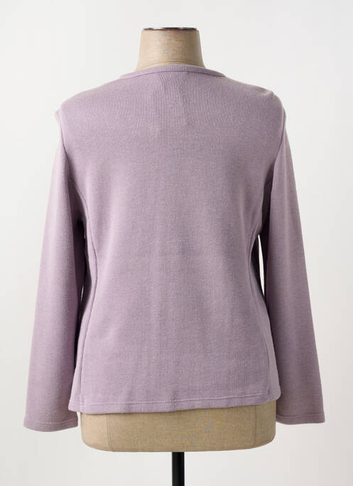 Gilet manches longues violet FRANK WALDER pour femme