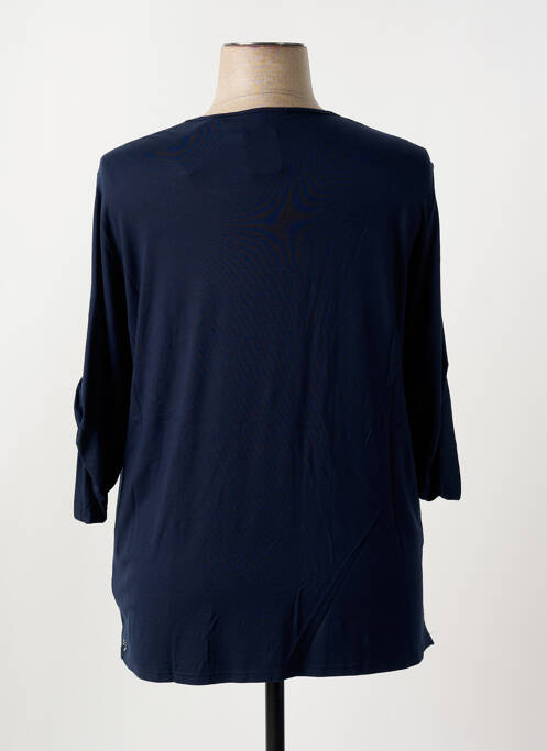 T-shirt bleu FRANK WALDER pour femme