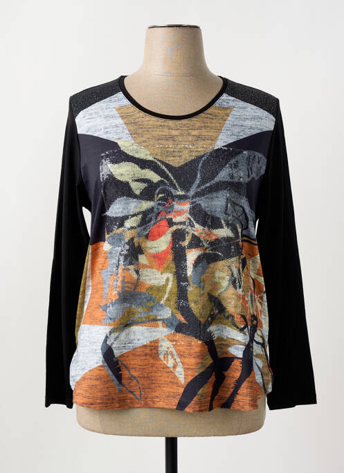 T-shirt noir FRANCE RIVOIRE pour femme