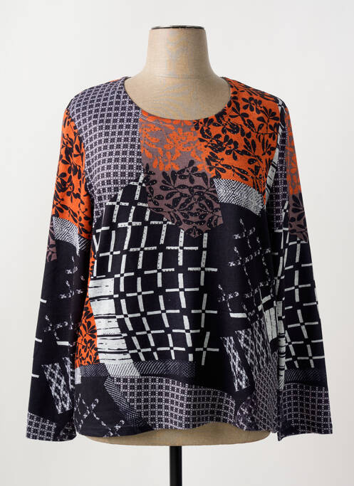 T-shirt orange CHRISTINE LAURE pour femme