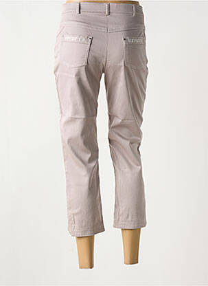 Pantacourt stretch taille normale gris CHRISTINE LAURE femme
