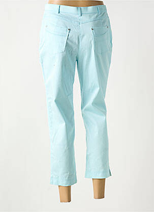 Pantacourt stretch taille normale bleu CHRISTINE LAURE femme