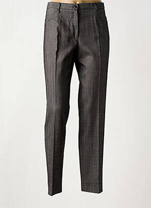 Pantalon droit stretch taille normale noir CHRISTINE LAURE femme