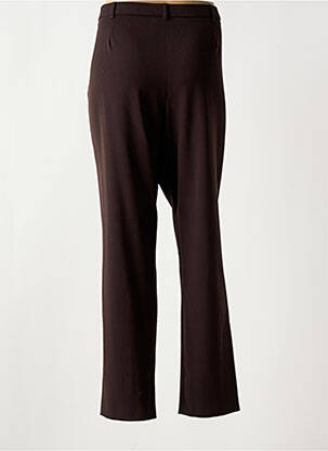 Pantalon droit stretch taille normale marron CHRISTINE LAURE femme