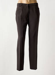 Pantalon slim stretch taille normale marron CHRISTINE LAURE femme