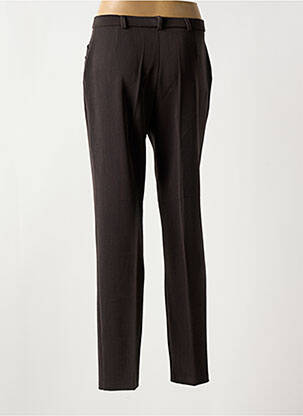 Pantalon slim stretch taille normale marron CHRISTINE LAURE femme