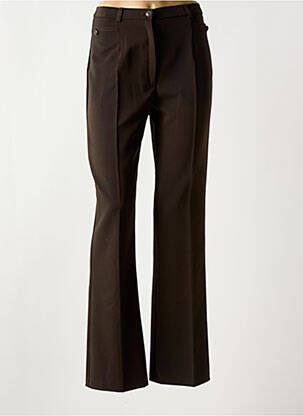 Pantalon droit stretch taille normale marron CHRISTINE LAURE femme