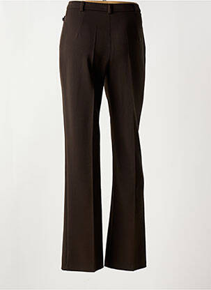 Pantalon droit stretch taille normale marron CHRISTINE LAURE femme