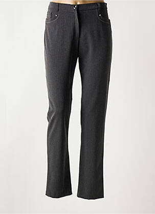 Pantalon droit stretch taille normale gris CHRISTINE LAURE femme