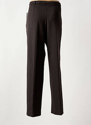 Pantalon droit stretch taille normale marron FRANCE RIVOIRE femme