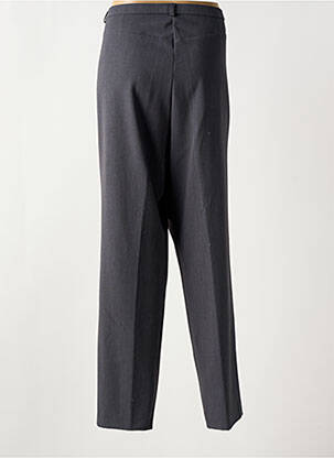 Pantalon droit tissage crêpe taille normale gris JEAN GABRIEL femme