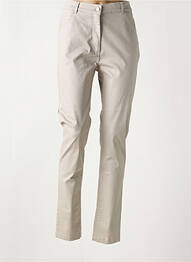 Pantalon slim stretch taille normale beige GRIFFON femme