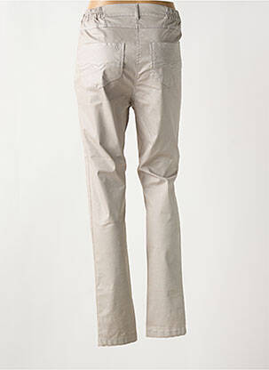 Pantalon slim stretch taille normale beige GRIFFON femme