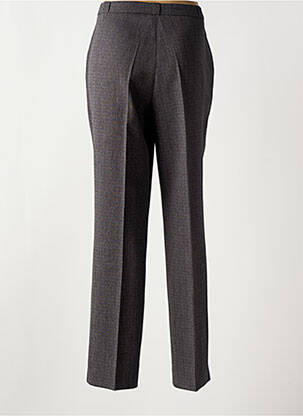 Pantalon droit tissage crêpe taille normale gris QUATTRO femme