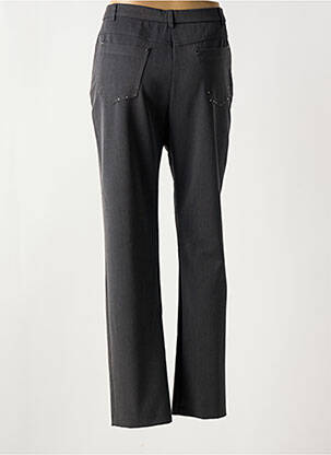 Pantalon droit stretch taille normale gris CHRISTINE LAURE femme