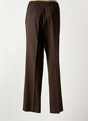 Pantalon droit stretch taille normale marron GRIFFON femme