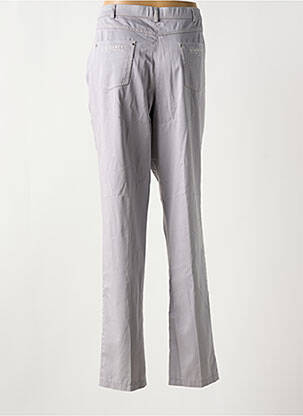 Pantalon droit stretch taille normale gris CHRISTINE LAURE femme