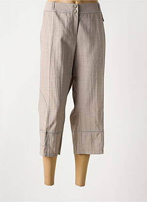 Pantacourt marron FRANCE RIVOIRE pour femme