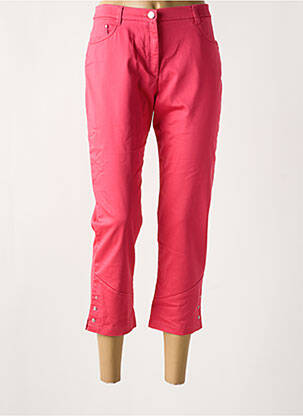 Pantacourt rose CHRISTINE LAURE pour femme