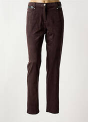 Pantalon 7/8 marron CHRISTINE LAURE pour femme seconde vue