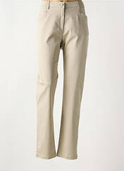 Pantalon droit beige CHRISTINE LAURE pour femme seconde vue