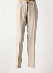 Pantalon droit beige CHRISTINE LAURE pour femme seconde vue