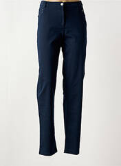 Pantalon droit bleu CHRISTINE LAURE pour femme seconde vue