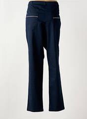 Pantalon droit bleu CHRISTINE LAURE pour femme seconde vue