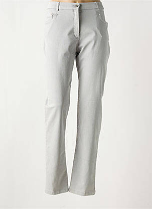Pantalon droit gris CHRISTINE LAURE pour femme