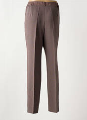 Pantalon droit marron CHRISTINE LAURE pour femme seconde vue