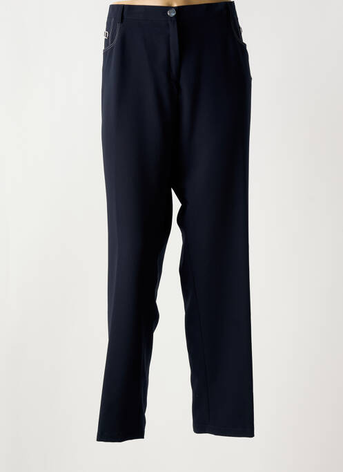 Pantalon droit stretch taille normale noir CHRISTINE LAURE femme