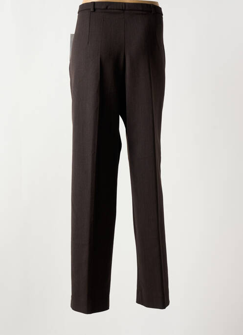 Pantalon droit stretch taille normale marron FRANCE RIVOIRE femme