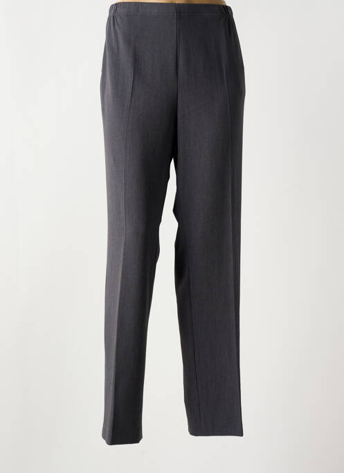 Pantalon droit stretch taille normale gris FRANCE RIVOIRE femme